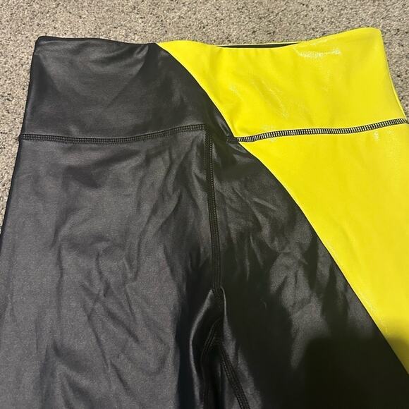 ZYIA Active Black and Yellow Leggings - Picture 5 of 5